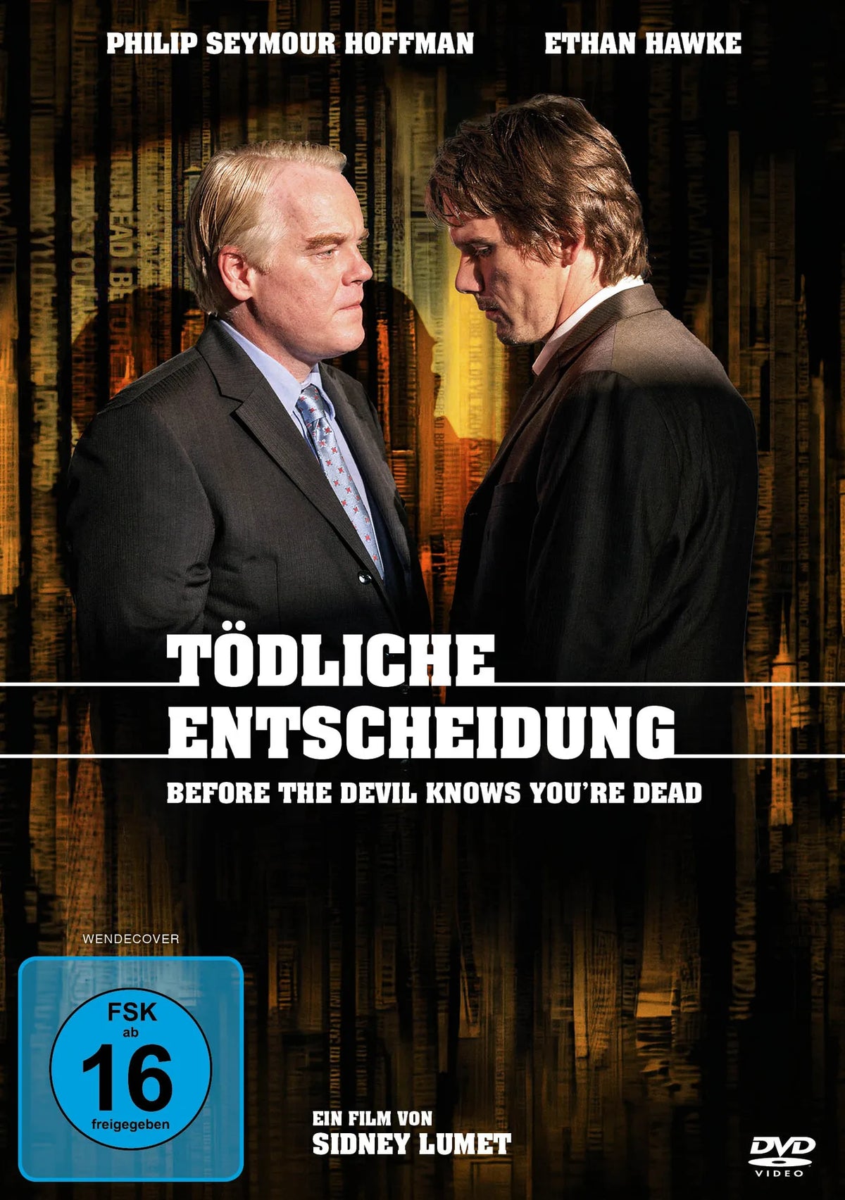 DVD-Cover: Tödliche Entscheidung - Before the Devil Knows You're Dead. Regie: Sidney Lumet