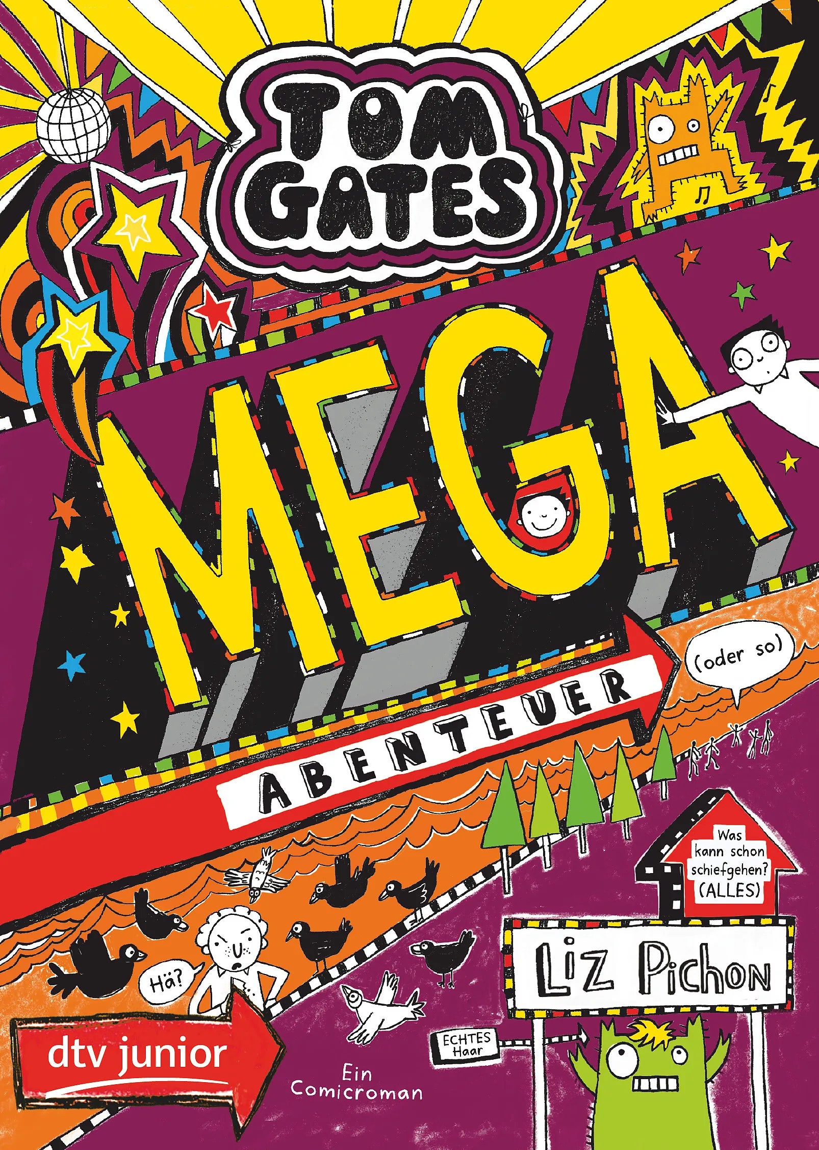 Buchcover von 'Tom Gates: Mega-Abenteuer' - Taschenbuch von Liz Pichon