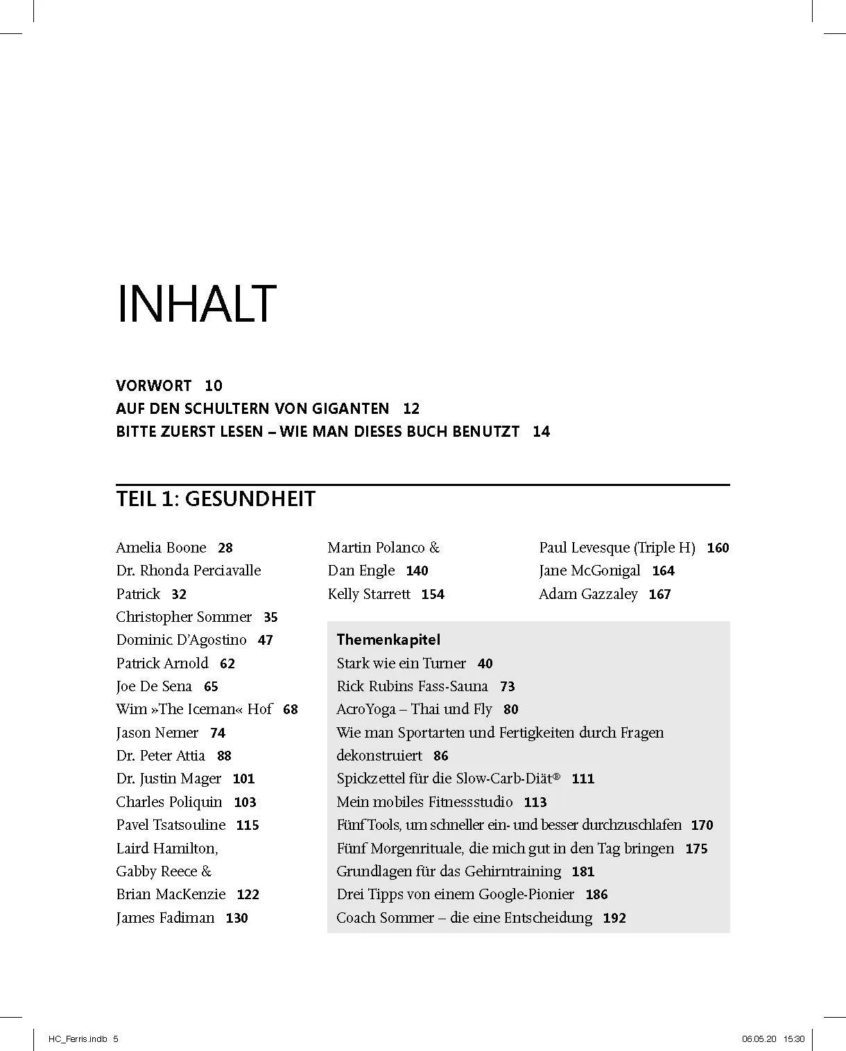 Innenansicht von 'Tools der Titanen' - Taschenbuch