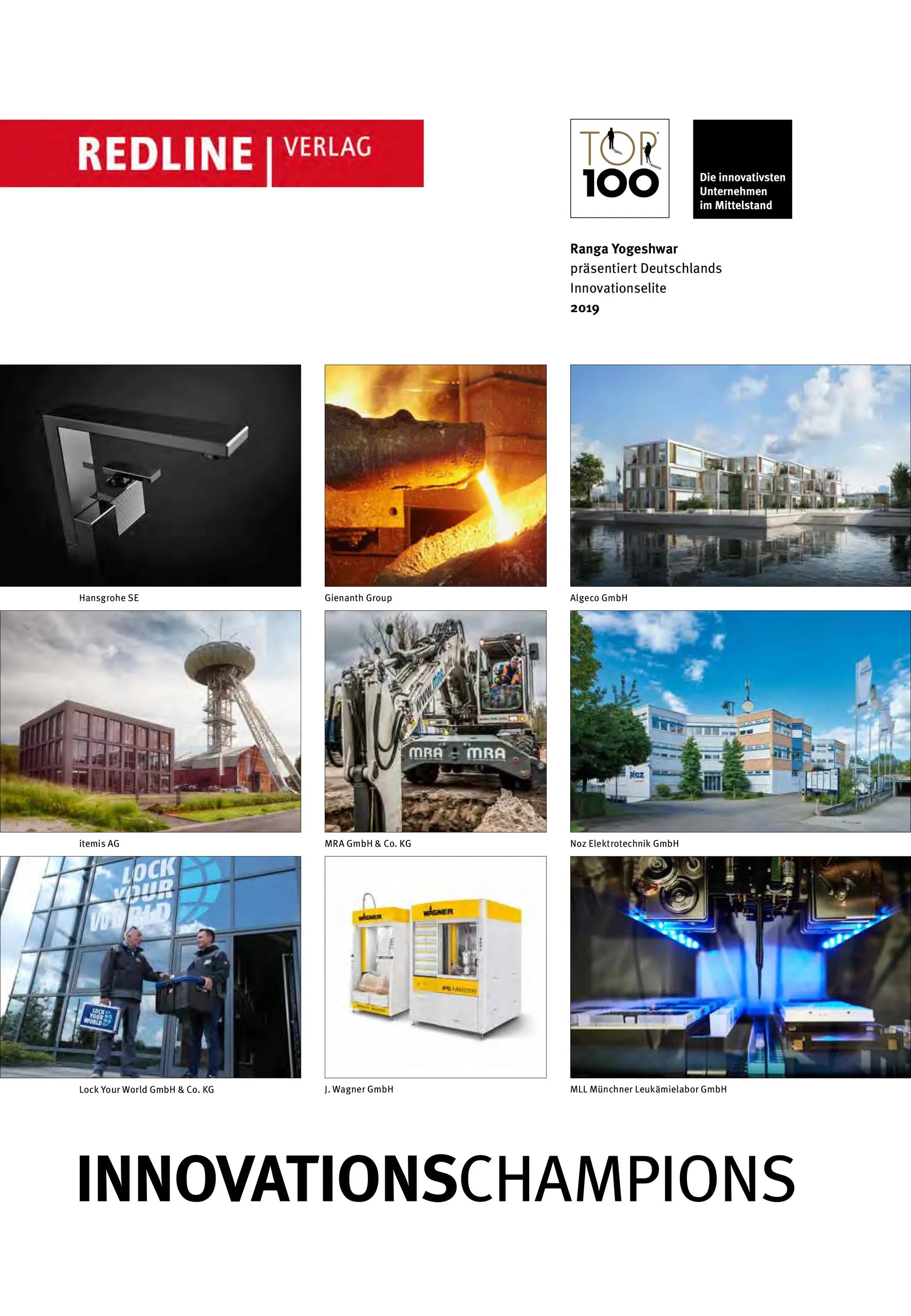 Buchcover von 'TOP 100 2019: Innovationschampions' - Gebundene Ausgabe von Ranga Yogeshwar