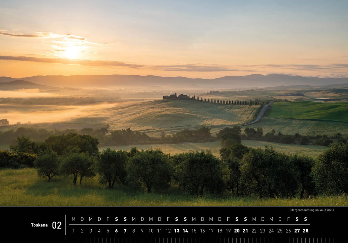 Toskana Premiumkalender 2027 – Ansicht