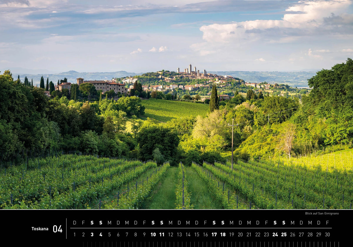 Toskana Premiumkalender 2027 – Ansicht