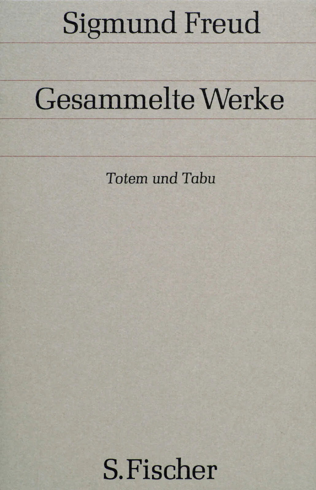 Buchcover von 'Totem und Tabu' - Gebundene Ausgabe von Sigmund Freud