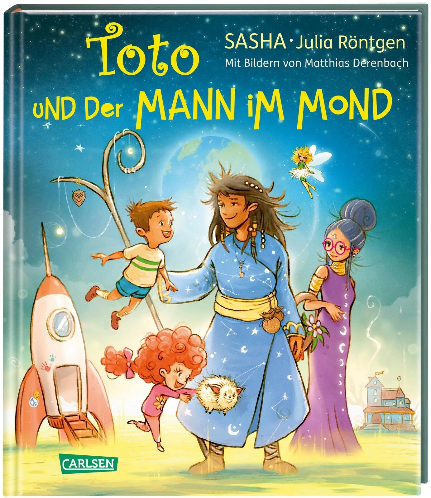 Buchcover von 'Toto und der Mann im Mond' - Gebundene Ausgabe von SASHA