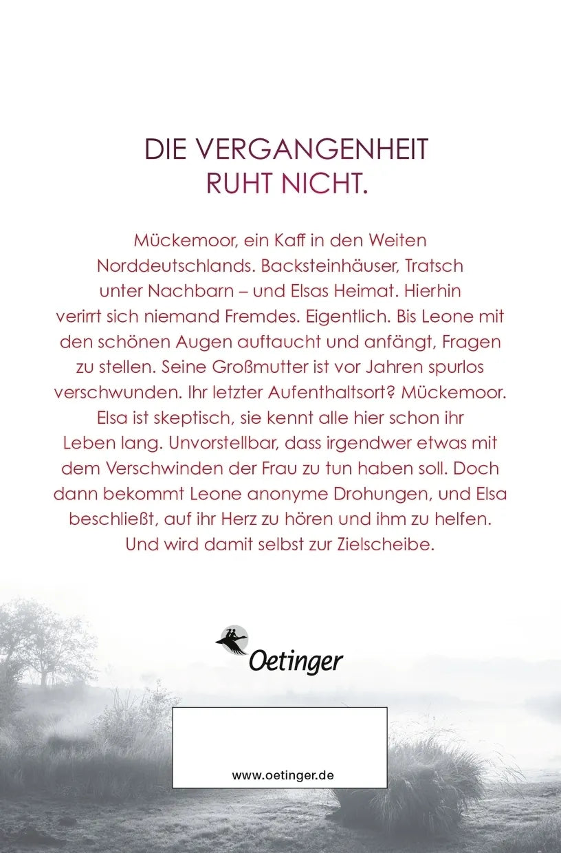 Buchrückseite von 'Traces' mit Klappentext - Taschenbuch