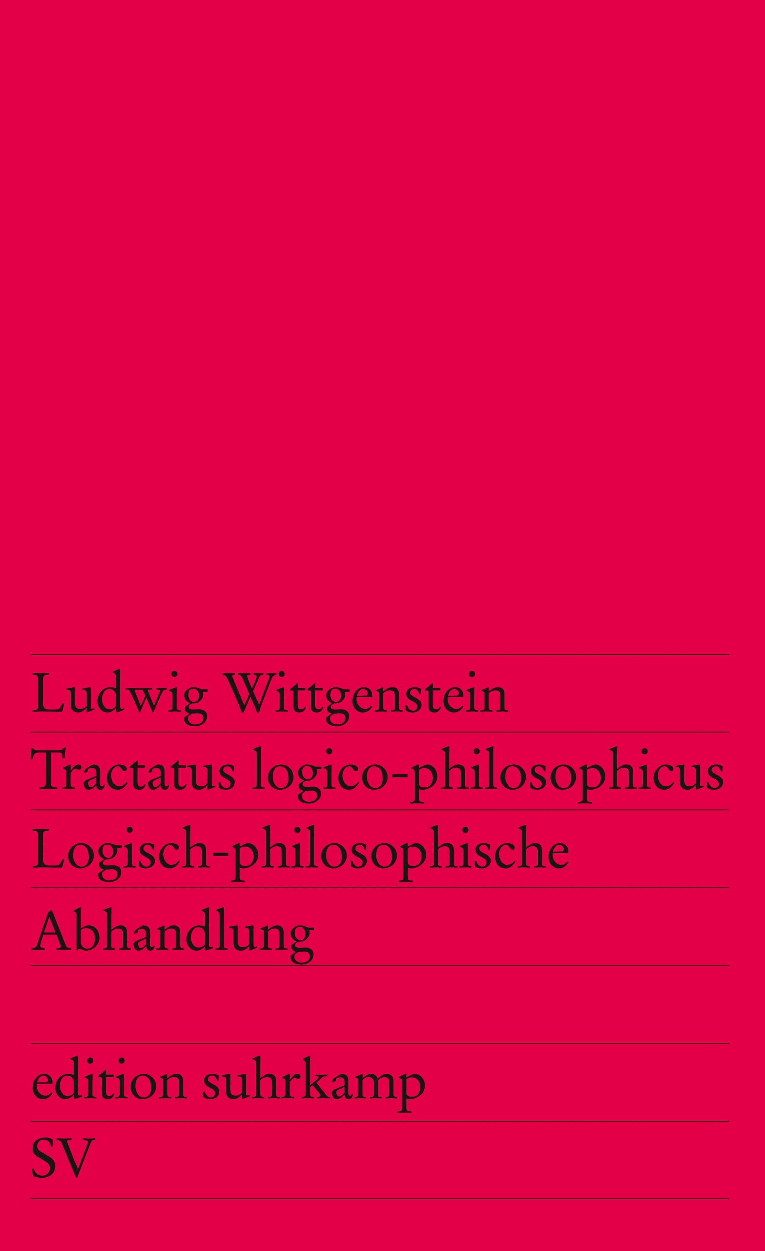 Buchcover von 'Tractatus logico-philosophicus' - Taschenbuch von Ludwig Wittgenstein