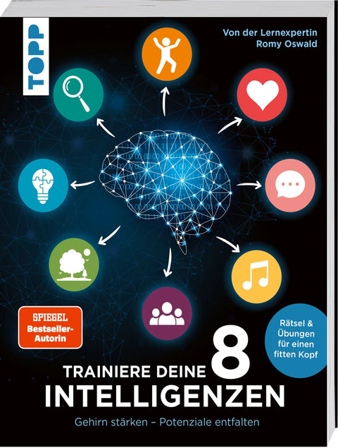 Trainiere deine 8 Intelligenzen. Gehirn stärken – Potenziale entfalten.