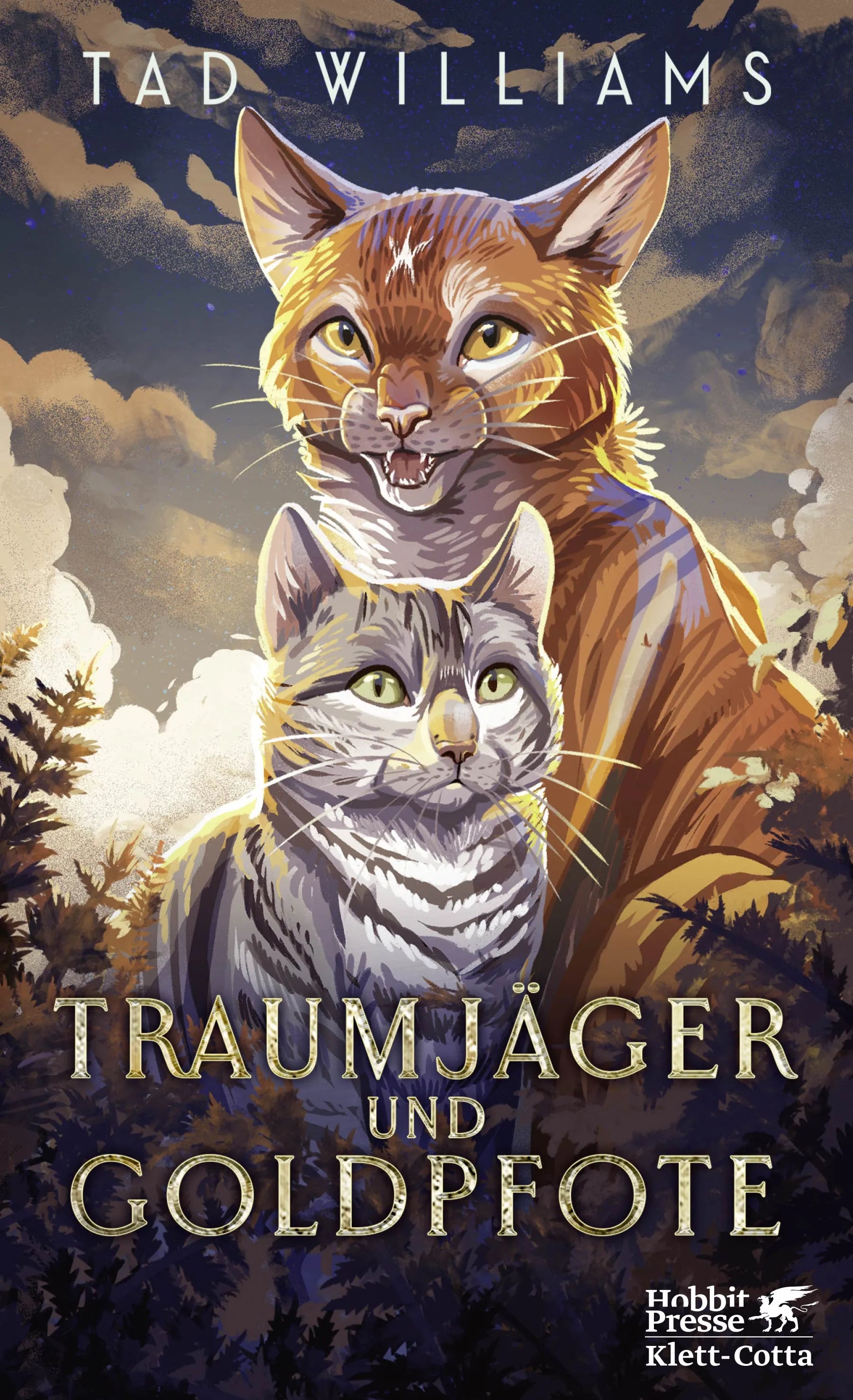 Buchcover von 'Traumjäger und Goldpfote' - Taschenbuch von Tad Williams