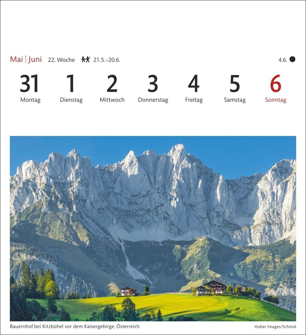 Traumziele Sehnsuchtskalender 2027 - Wochenkalender mit 53 Postkarten – Ansicht
