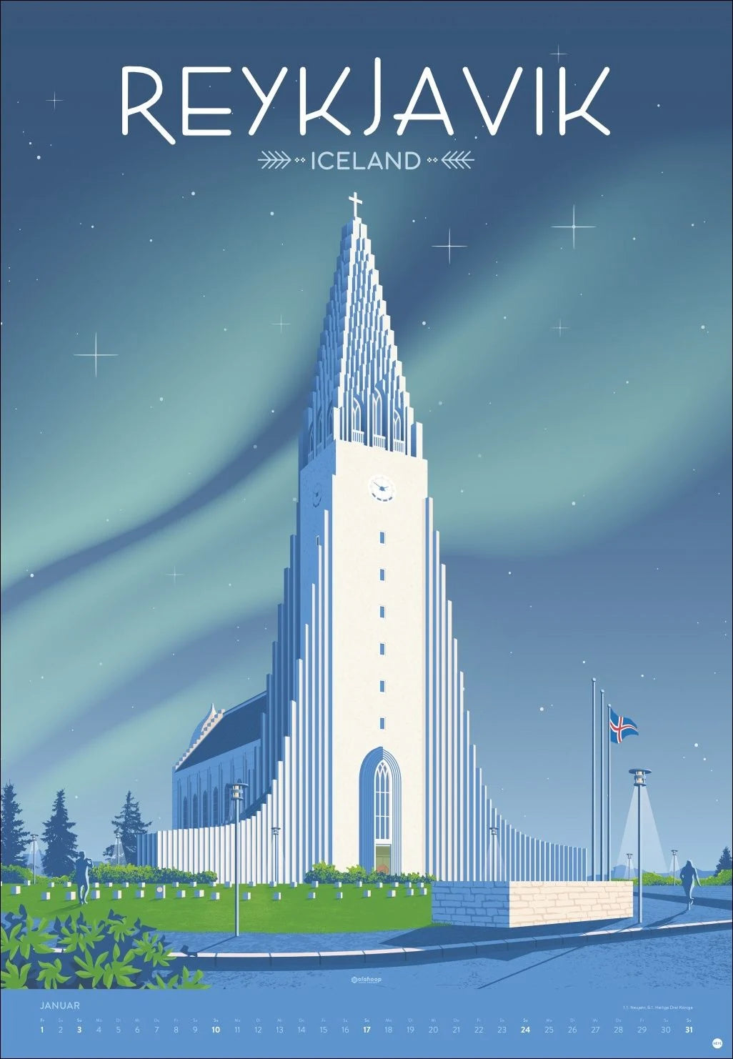 Travel the World Posterkalender 2027 – Ansicht