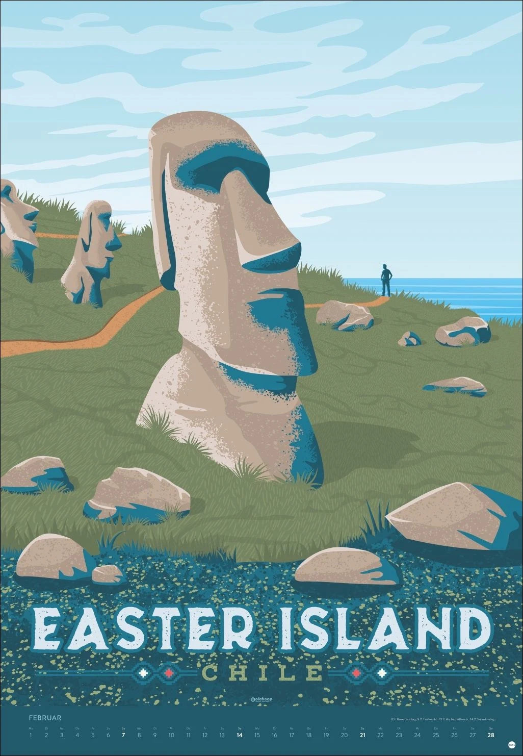 Travel the World Posterkalender 2027 – Ansicht