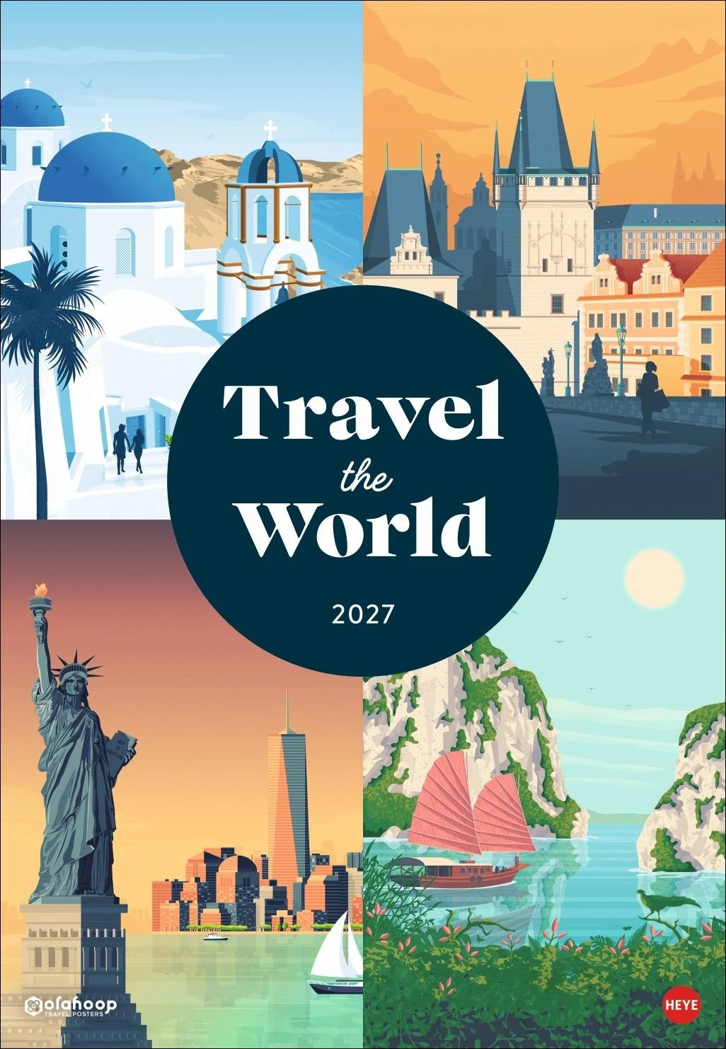 Wandkalender: Travel the World Posterkalender 2027