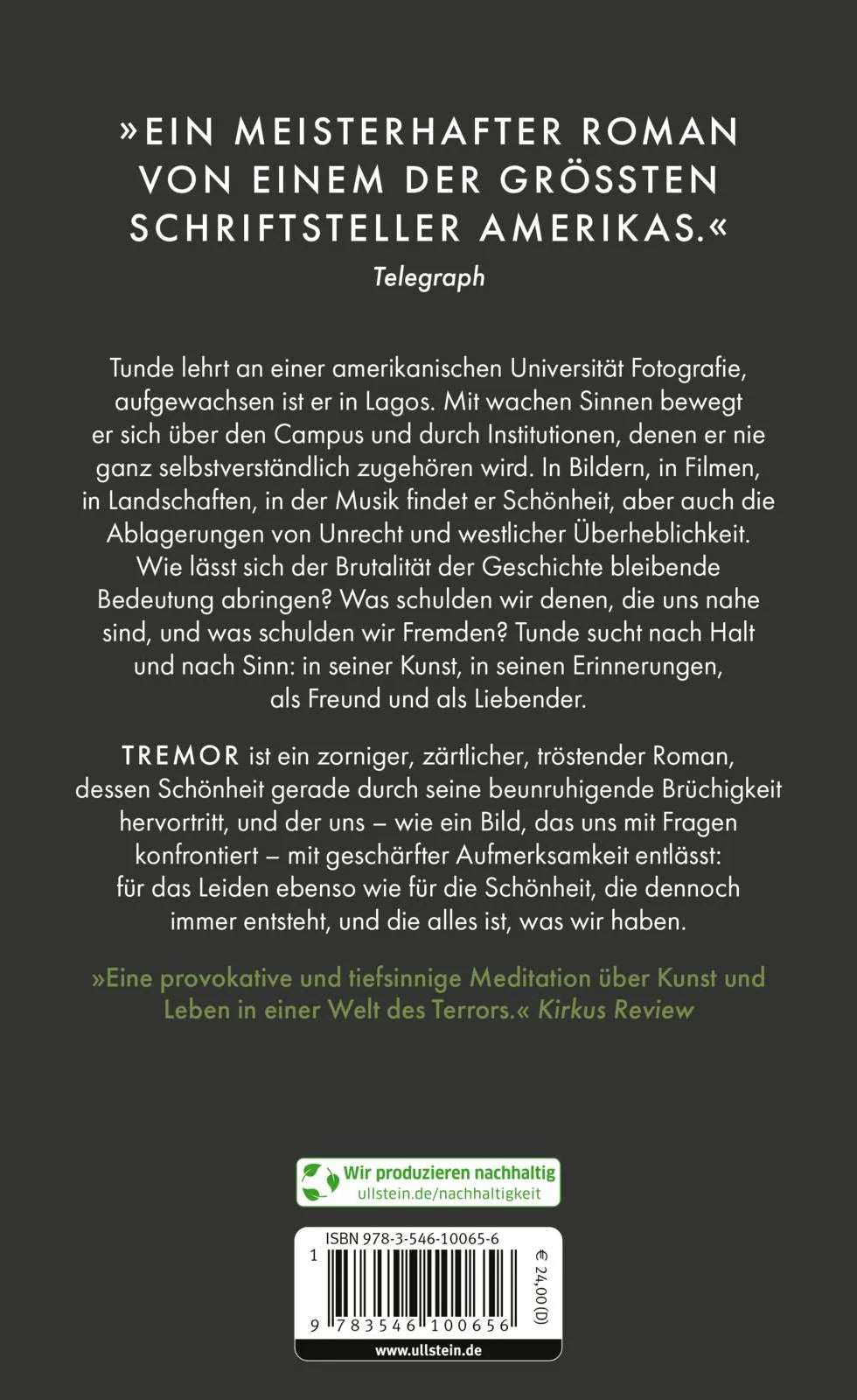 Rückseite: Tremor (Hardcover)
