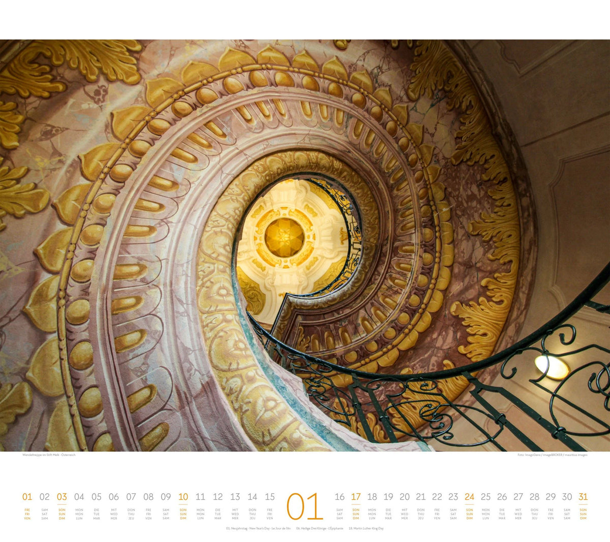 Treppen Kalender 2027 – Ansicht