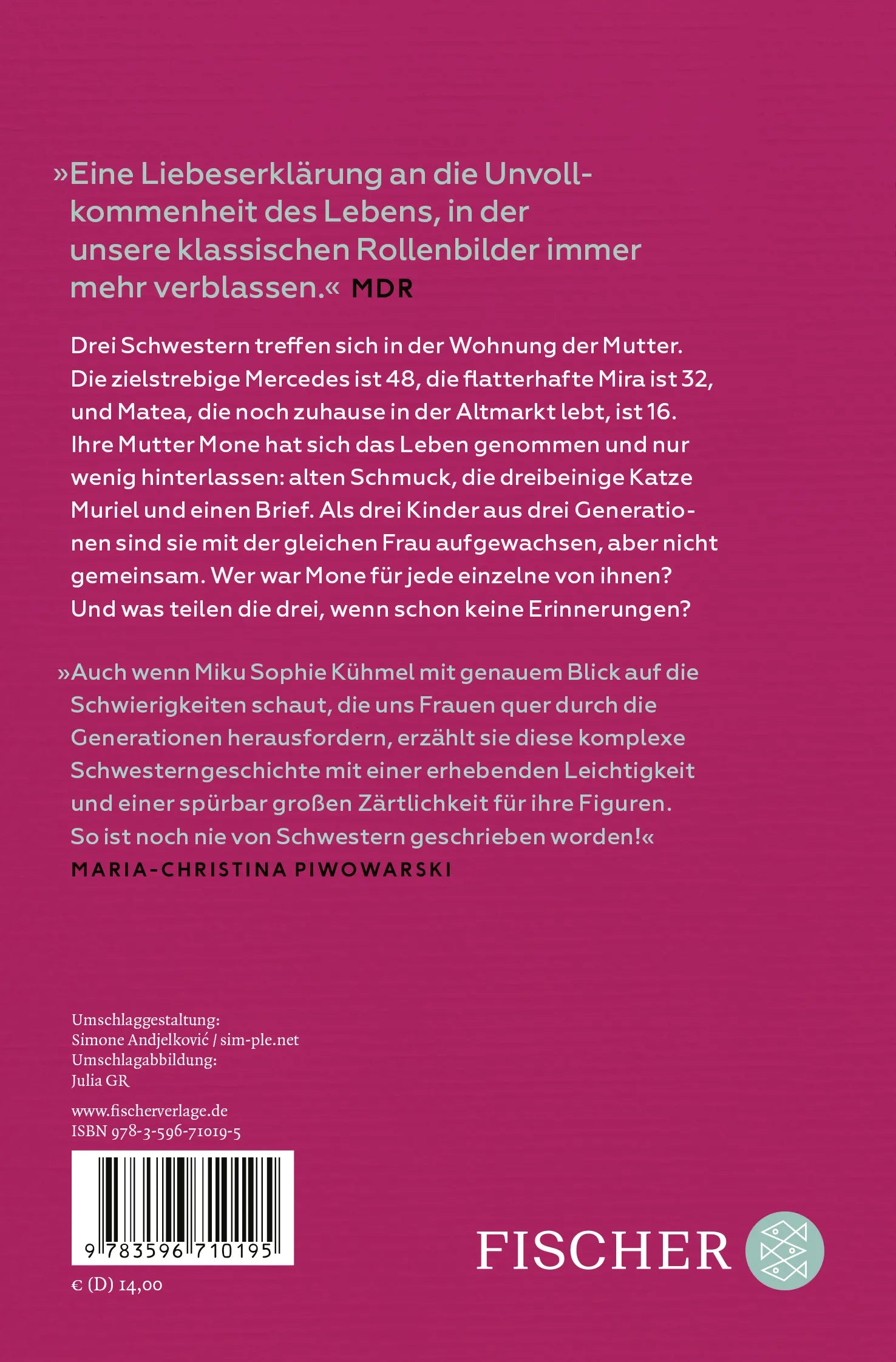 Buchrückseite von 'Triskele' mit Klappentext - Taschenbuch