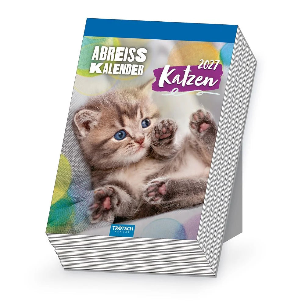 Tischkalender: TRÖTSCH - Abreißkalender Katzen 2027