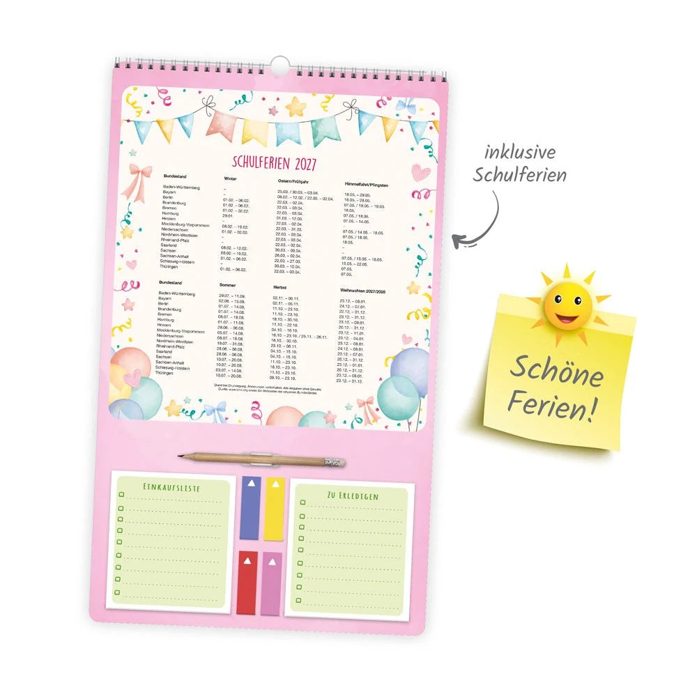 TRÖTSCH - Familienkalender Der große Familienplaner 2027 – Ansicht