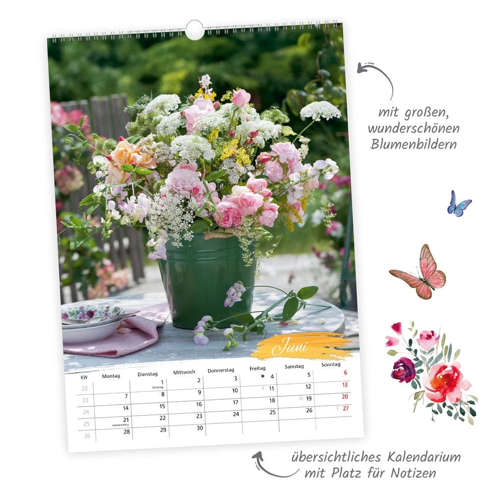 TRÖTSCH - Großbildkalender Blumen-Arrangements 2027 – Ansicht