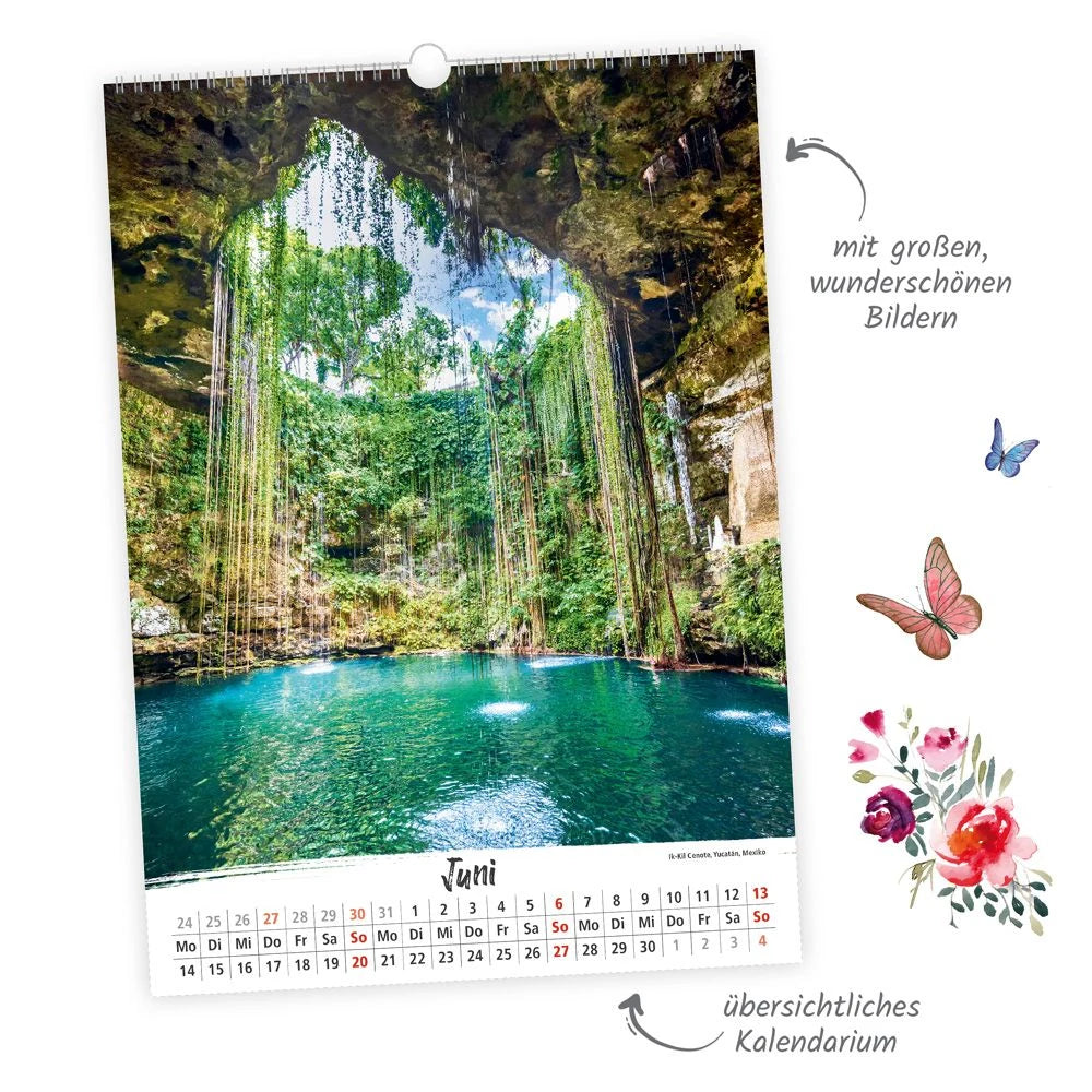 TRÖTSCH - Großbildkalender Traumziele 2027 – Ansicht