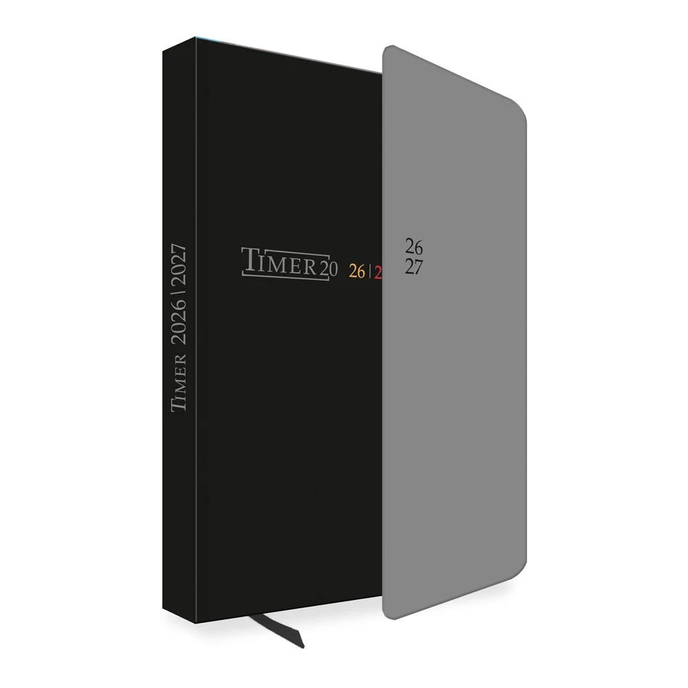 Taschenkalender: TRÖTSCH - Schülerkalender mit Klappe Black 26/27