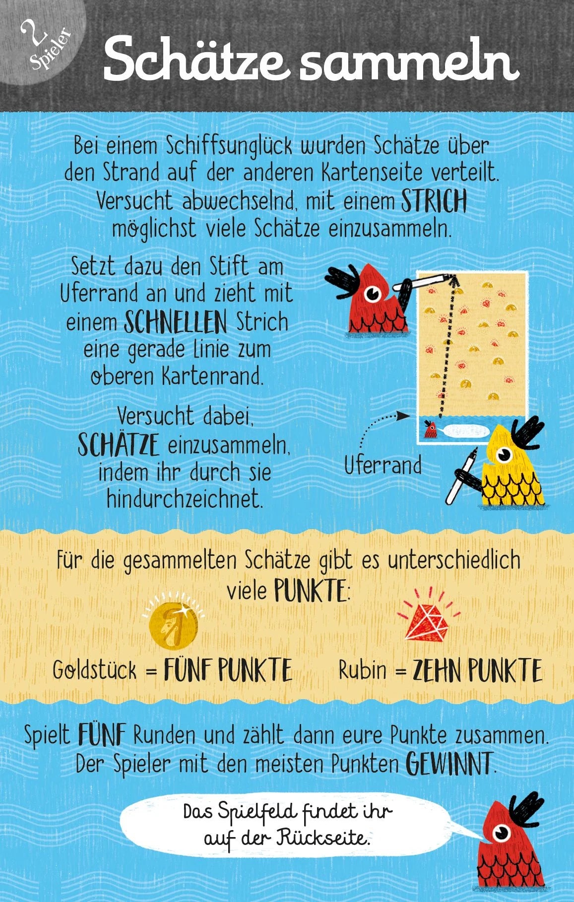Tschüss-Langeweile-Karten: Spiel mit! – Ansicht