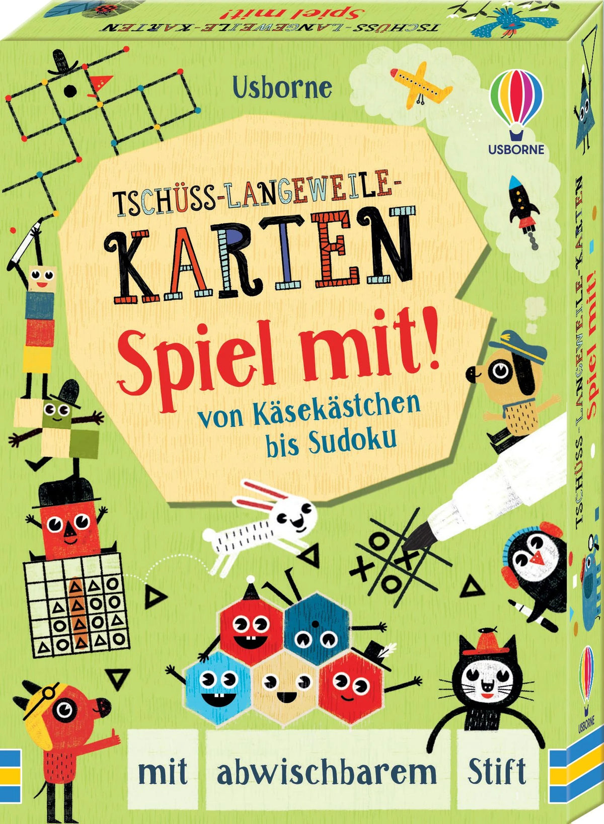 Kartenspiel: Tschüss-Langeweile-Karten: Spiel mit!