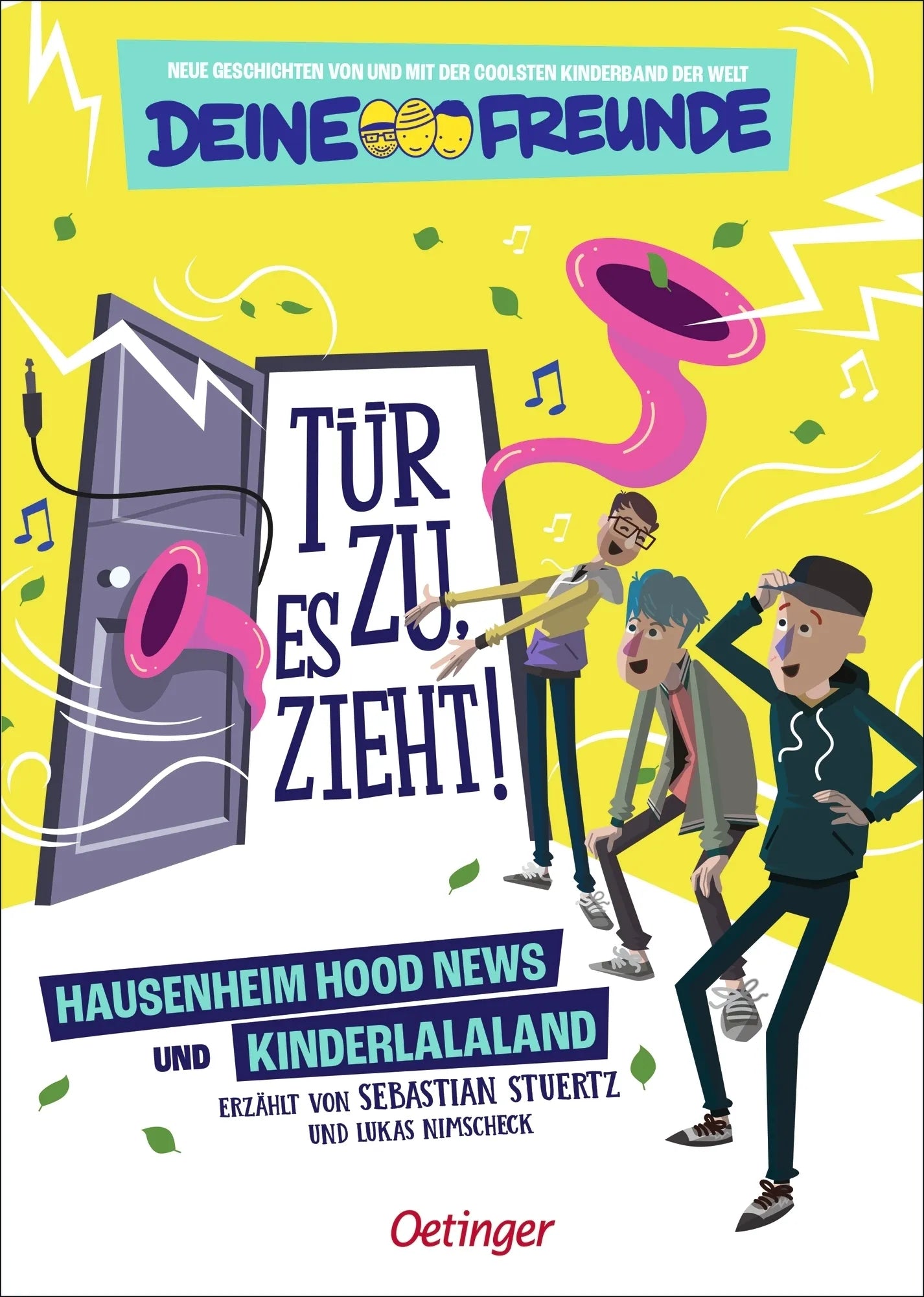 Buchcover von 'Tür zu, es zieht! 1 Hausenheim Hood News und Kinderlalaland' - Gebundene Ausgabe von Sebastian Stuertz