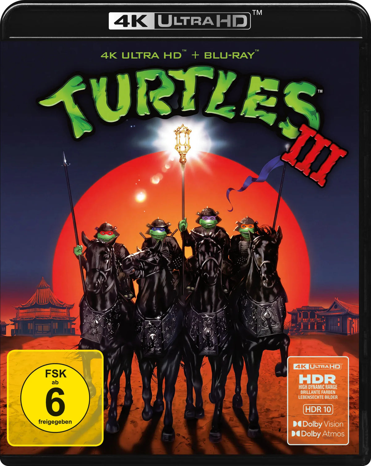 4K UHD Blu-ray-Cover: Turtles III. Regie: Stuart Gillard
