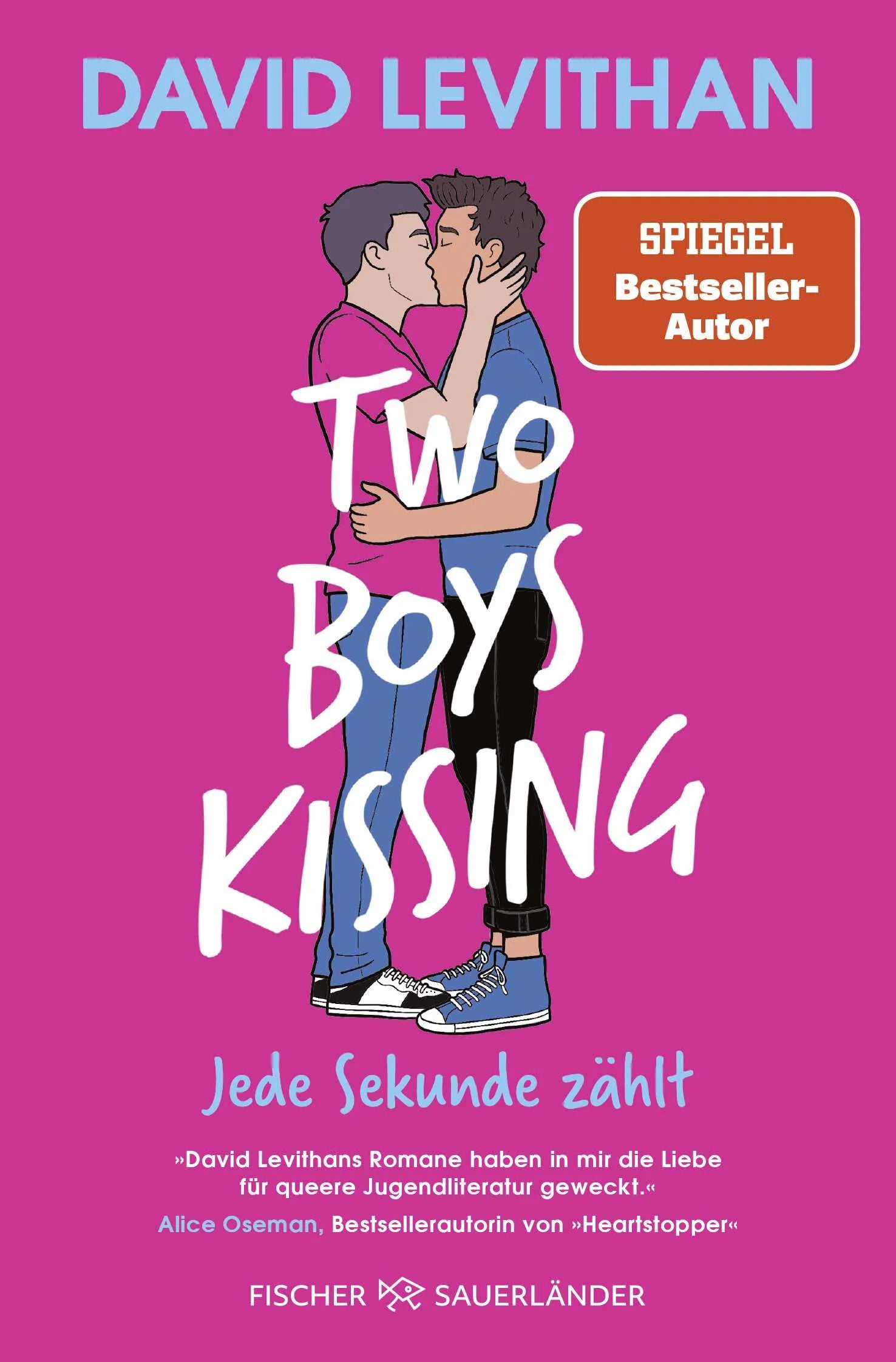 Buchcover von 'Two Boys Kissing – Jede Sekunde zählt' - Taschenbuch von David Levithan