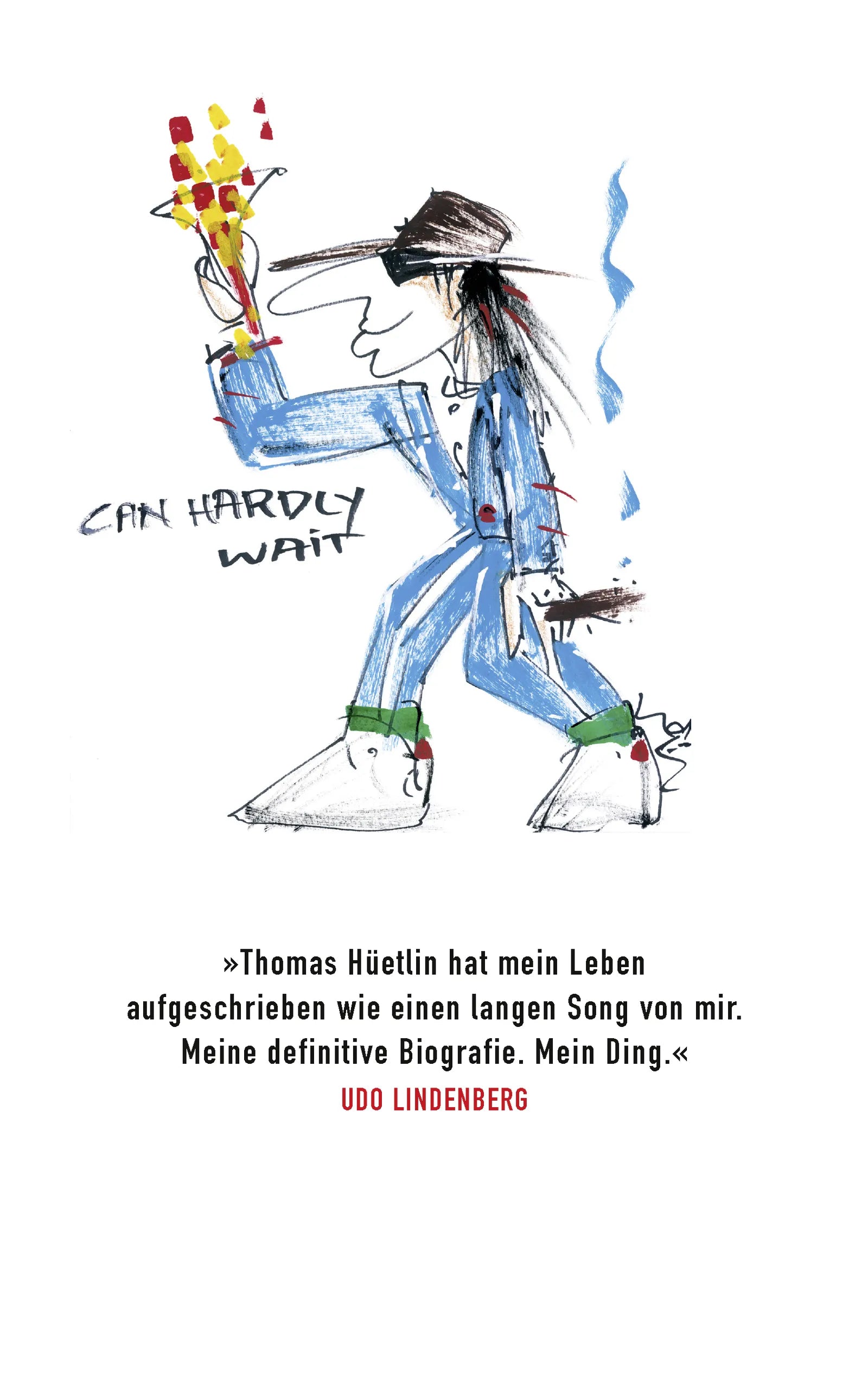 Buchrückseite von 'Udo' mit Klappentext - Gebundene Ausgabe