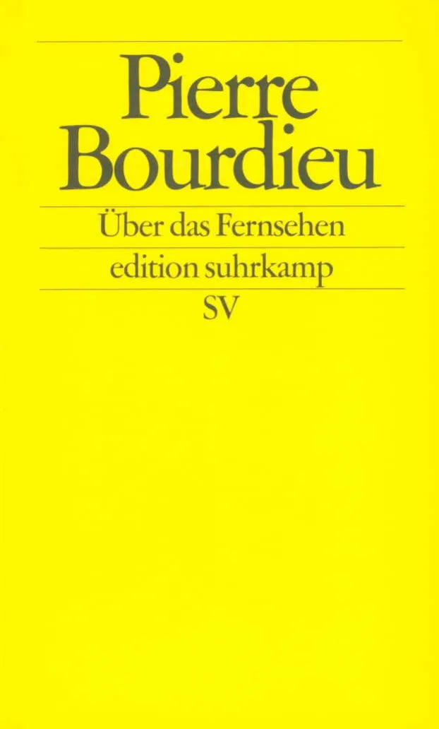 Buchcover von 'Über das Fernsehen' - Taschenbuch von Pierre Bourdieu
