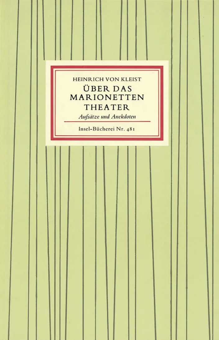 Buchcover von 'Über das Marionettentheater' - Gebundene Ausgabe von Heinrich Kleist