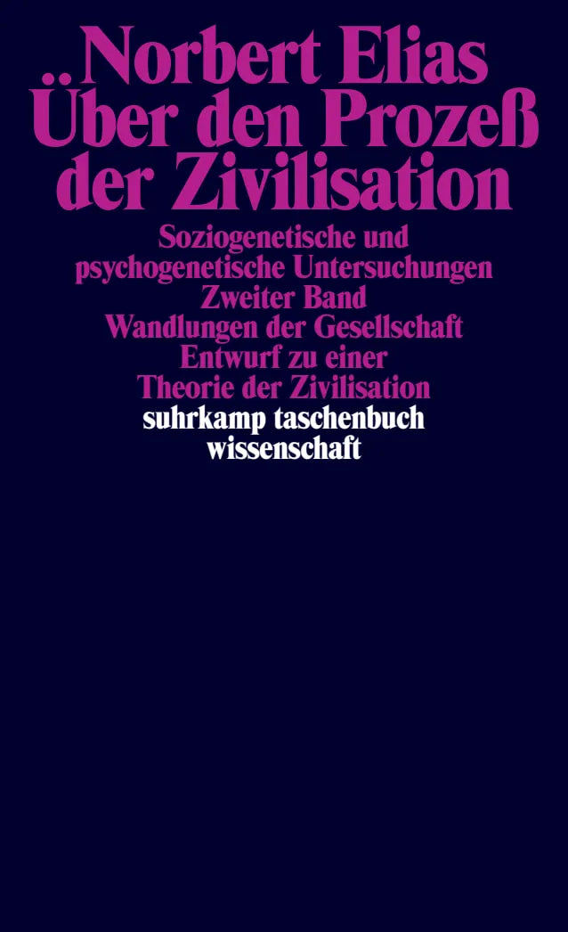 Buchcover von 'Über den Prozeß der Zivilisation. Soziogenetische und psychogenetische Untersuchungen' - Taschenbuch von Norbert Elias