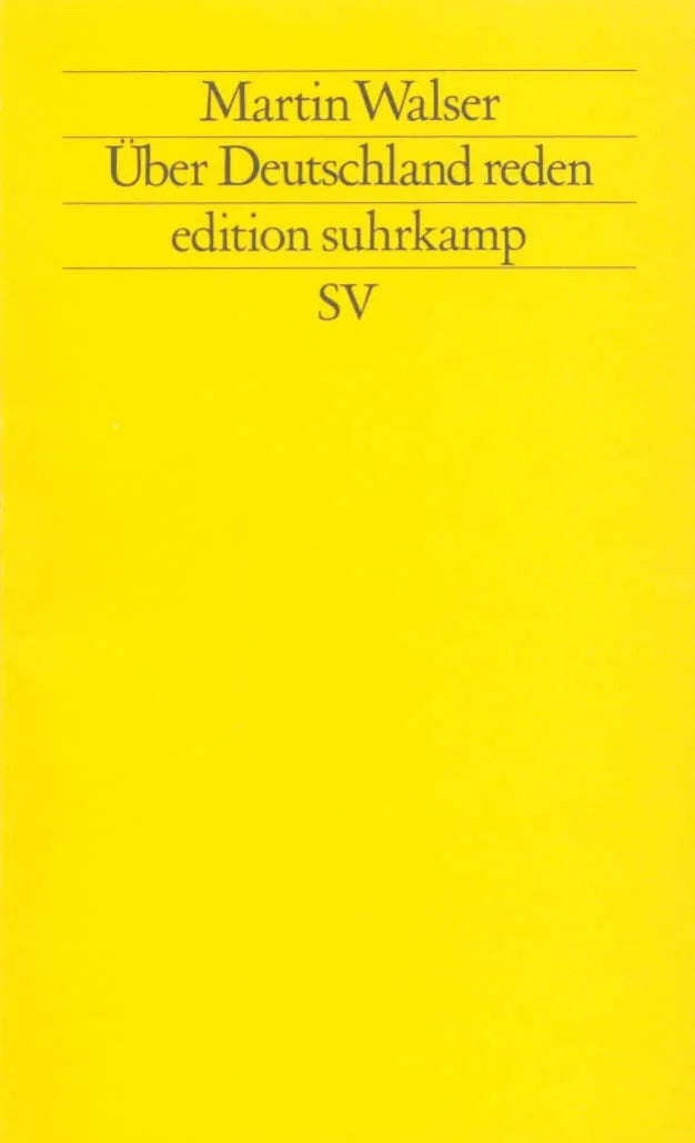Buchcover von 'Über Deutschland reden' - Taschenbuch von Martin Walser
