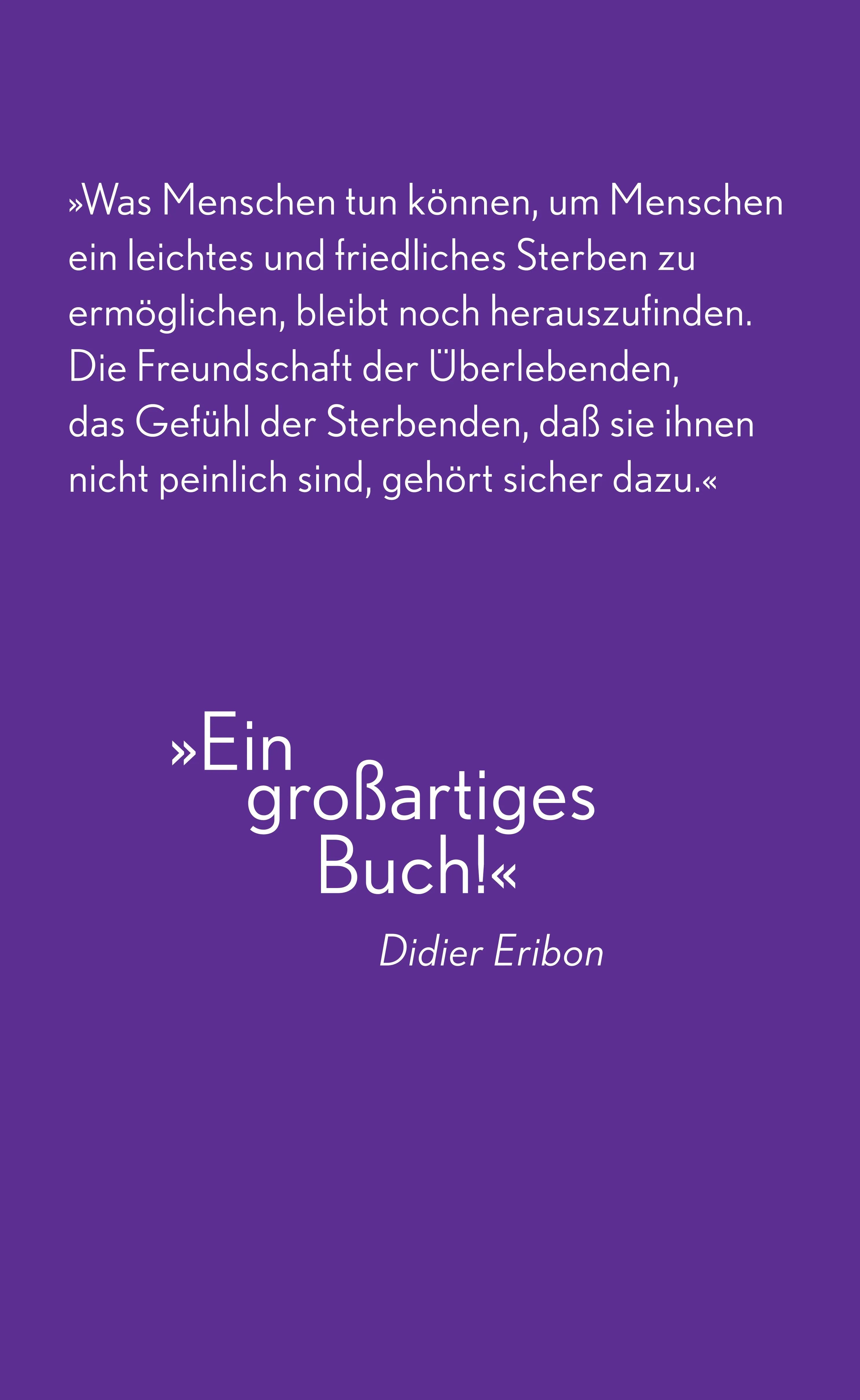 Rückseite: Über die Einsamkeit der Sterbenden in unseren Tagen (Paperback)