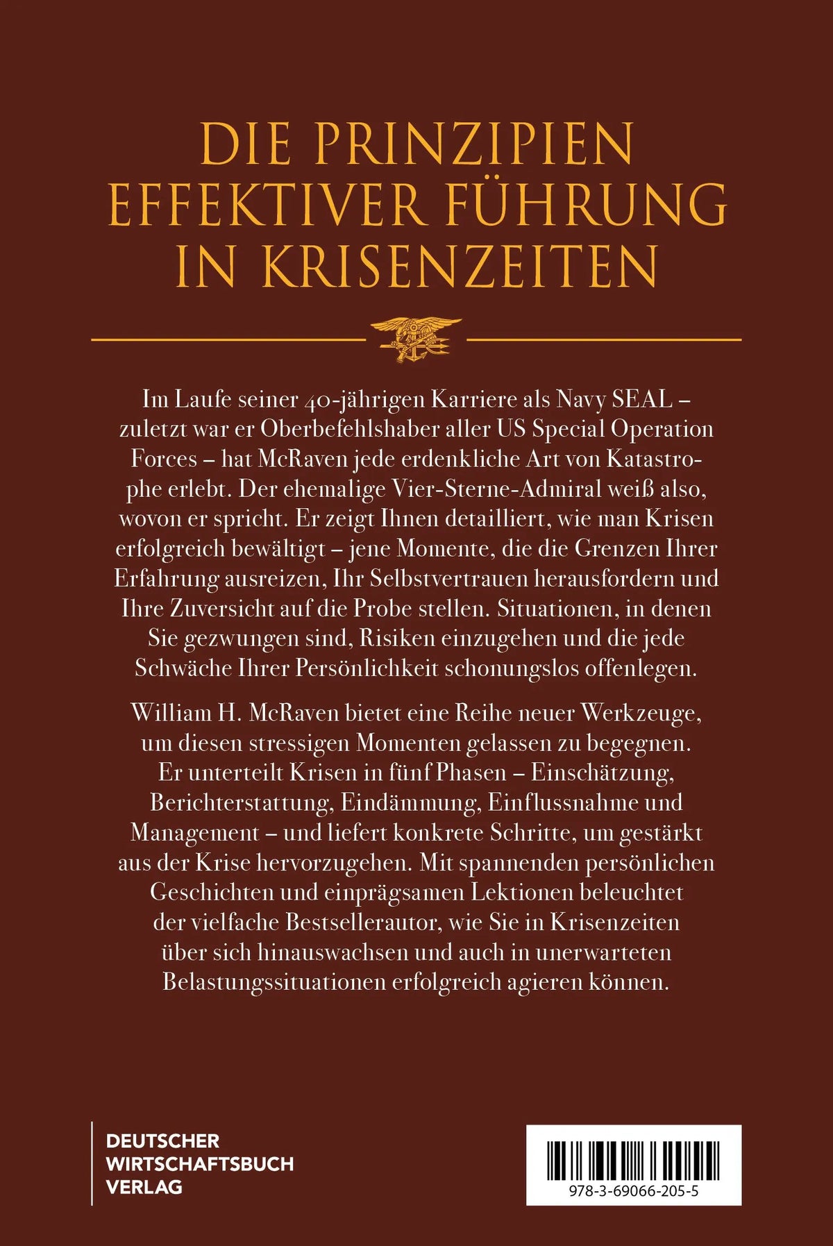 Rückseite: Über die Kunst, Krisen zu bewältigen (Hardcover)