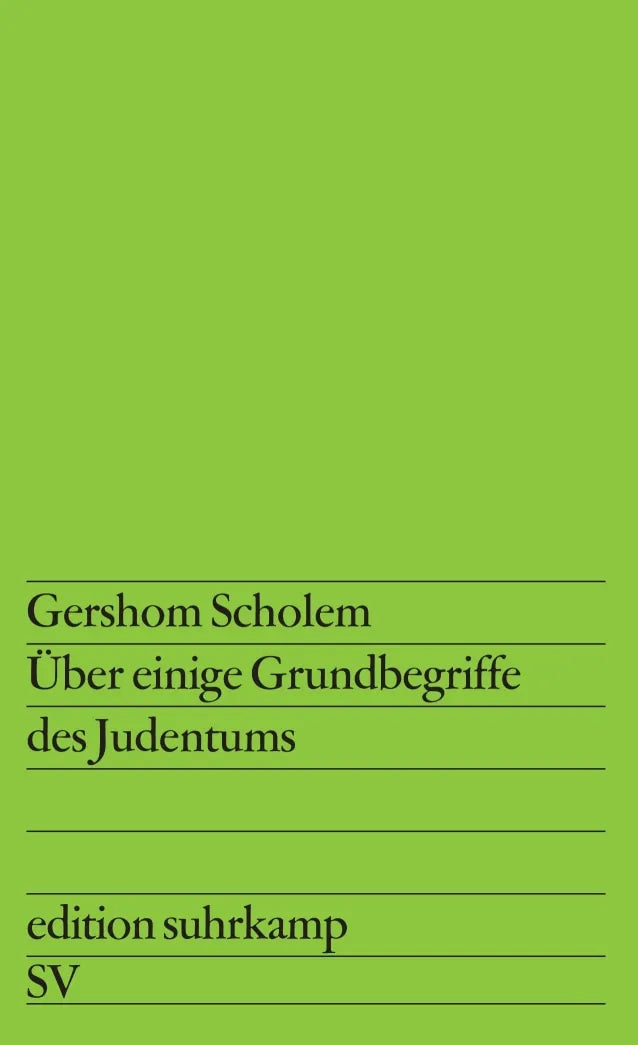 Buchcover von 'Über einige Grundbegriffe des Judentums' - Taschenbuch von Gershom Scholem