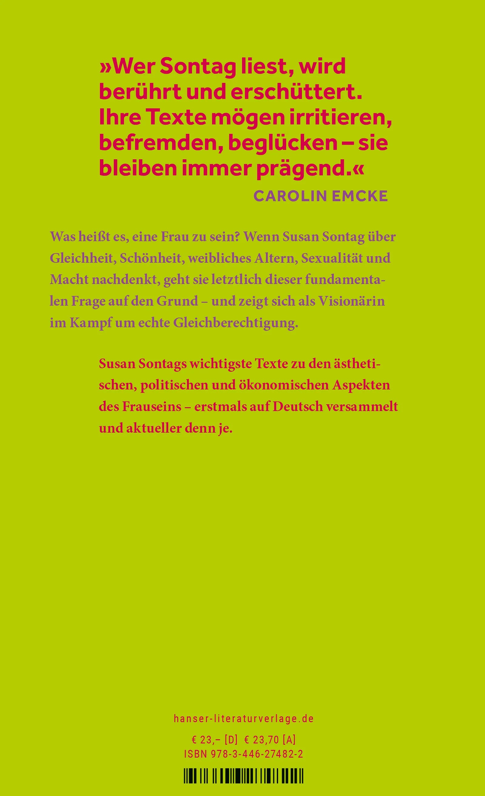 Susan Sontag - Über Frauen