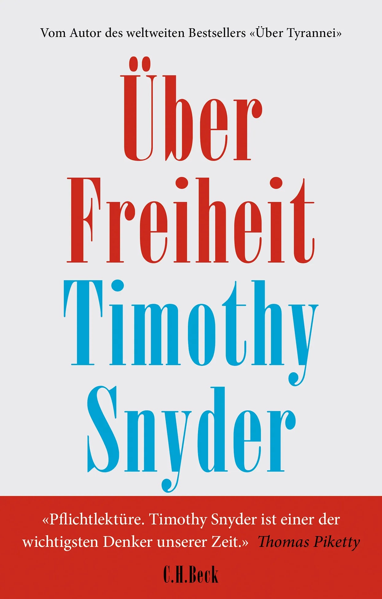 Buchcover von 'Über Freiheit' - Gebundene Ausgabe von Timothy Snyder