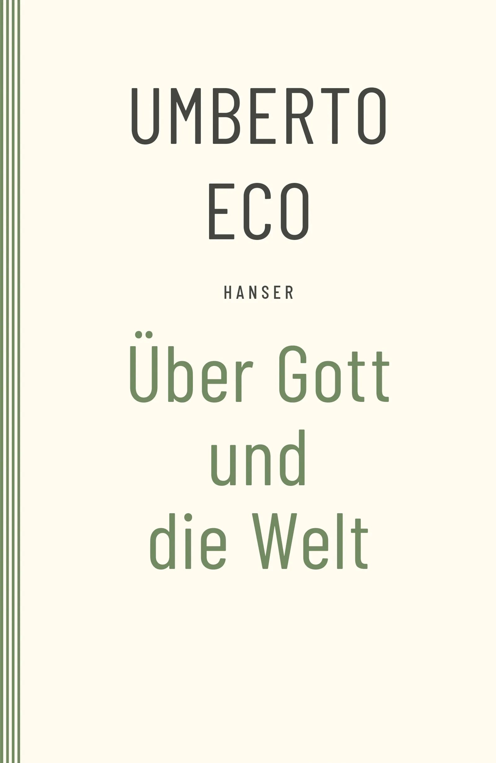 Buchcover von 'Über Gott und die Welt' - Taschenbuch von Umberto Eco