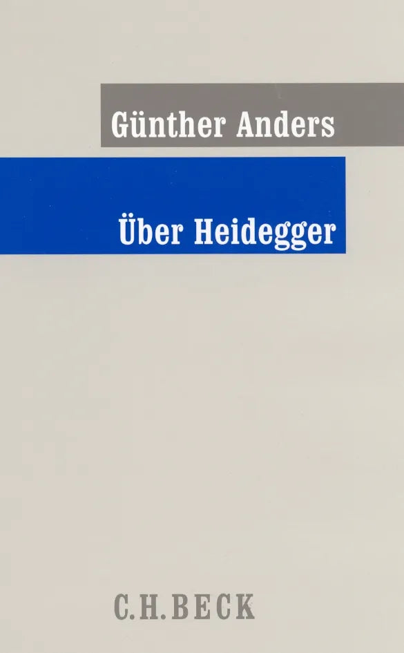 Buchcover von 'Über Heidegger' - Gebundene Ausgabe von Günther Anders