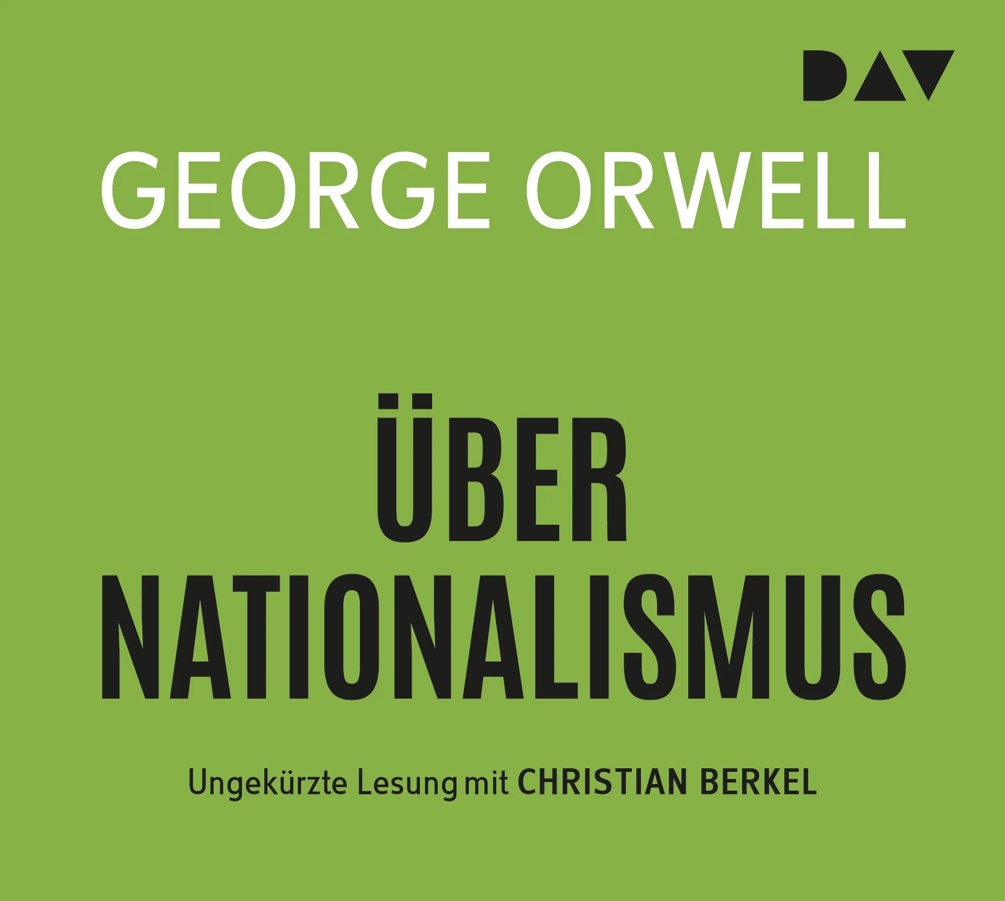 Buchcover von 'Über Nationalismus' - Hörbuch (CD) von George Orwell