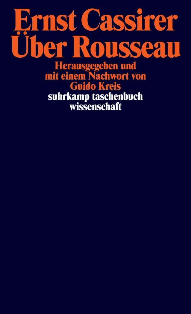 Buchcover von 'Über Rousseau' - Taschenbuch von Ernst Cassirer