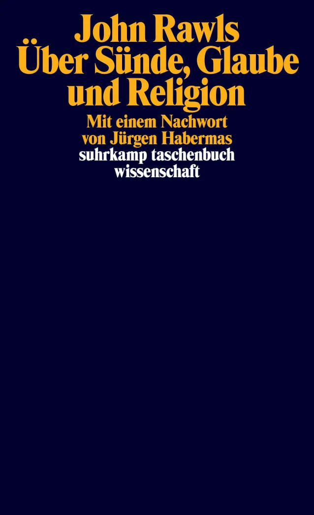 Buchcover von 'Über Sünde, Glaube und Religion' - Taschenbuch von John Rawls