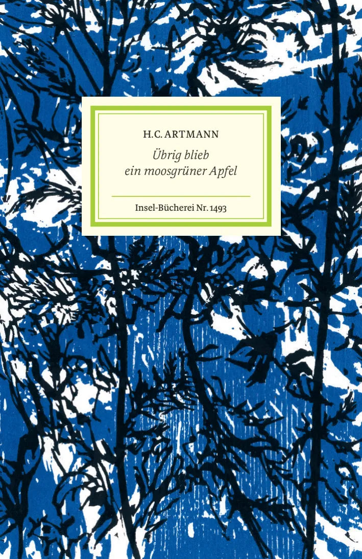 Buchcover von 'Übrig blieb ein moosgrüner Apfel' - Gebundene Ausgabe von H. C. Artmann