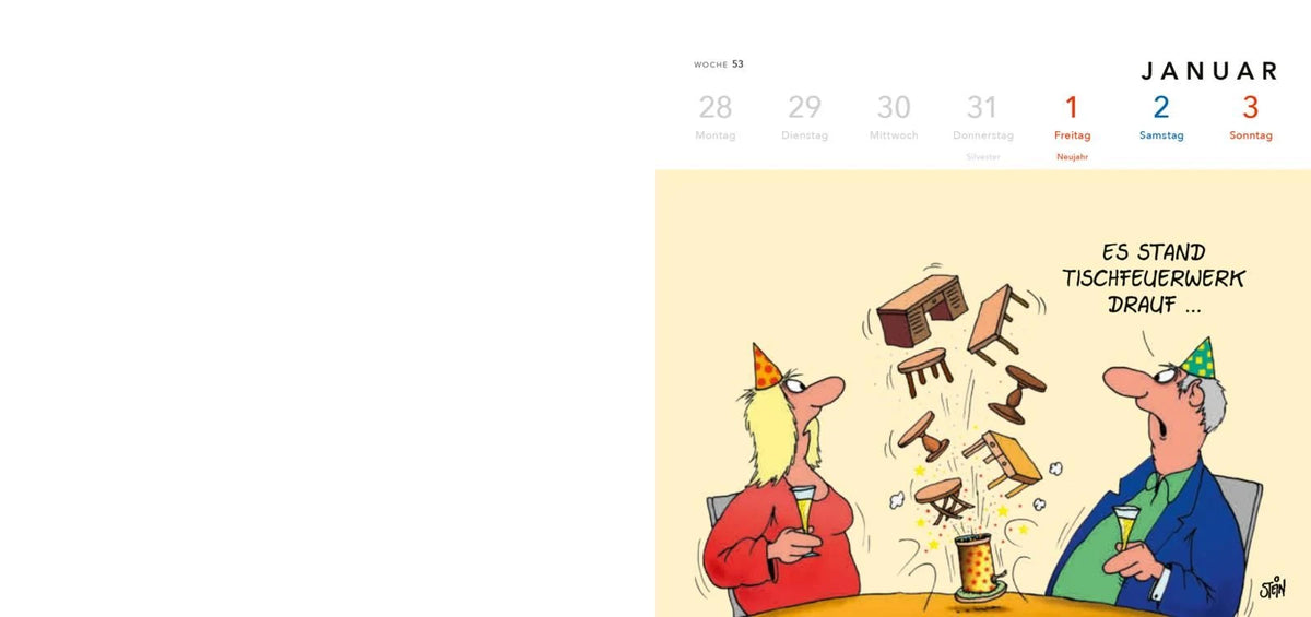 Uli Stein Postkartenkalender 2027 – Ansicht