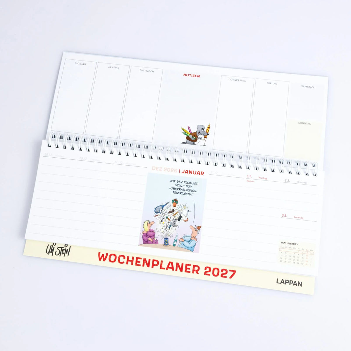 Uli Stein Wochenplaner 2027: Tischkalender – Ansicht