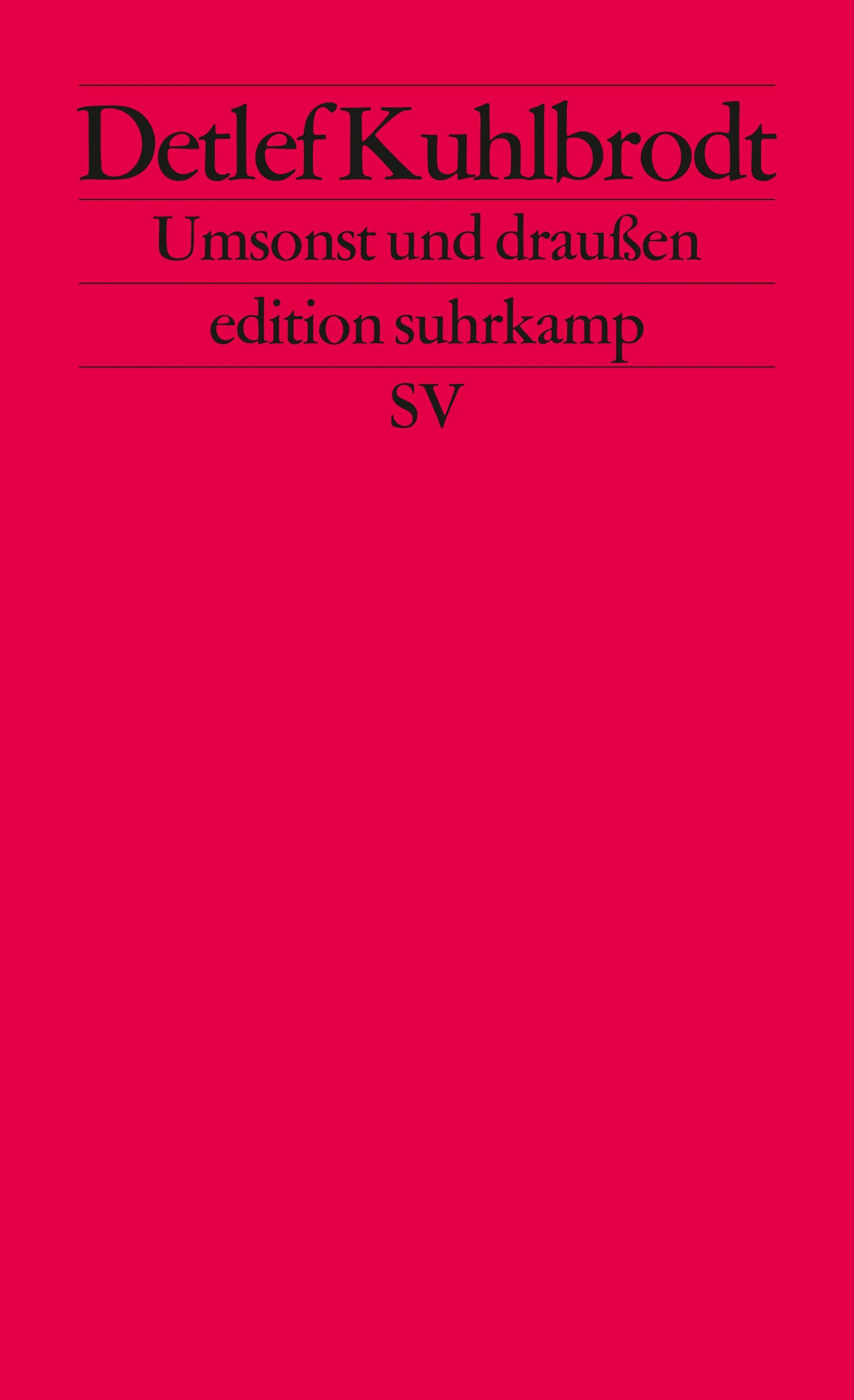 Buchcover von 'Umsonst und draußen' - Taschenbuch von Detlef Kuhlbrodt