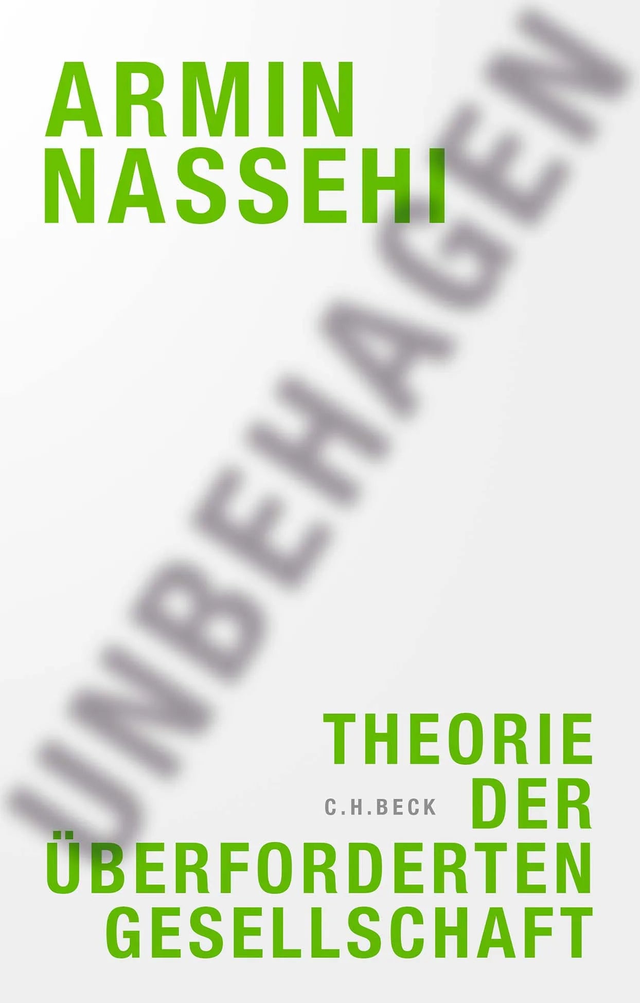 Buchcover von 'Unbehagen' - Gebundene Ausgabe von Armin Nassehi