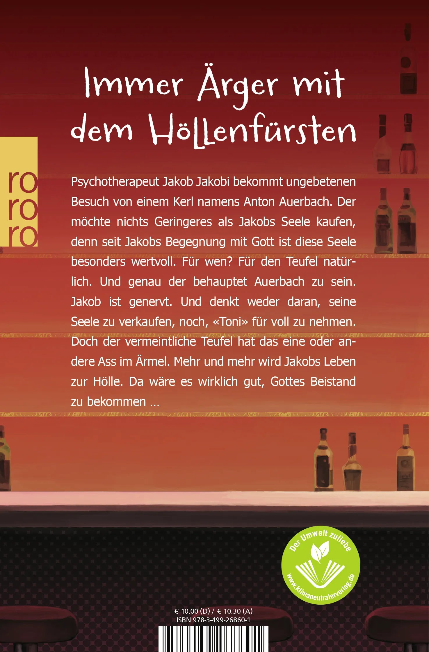 Buchrückseite von 'Und Gott sprach: Der Teufel ist auch nur ein Mensch!' mit Klappentext - Taschenbuch